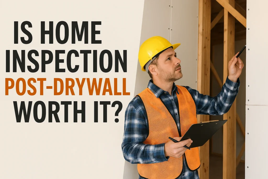 Is Home Inspection Post-Drywall Worth It? 1 Is Home Inspection Post-Drywall Worth It